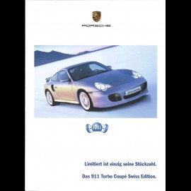 Porsche Brochure Das 911 type 996 Turbo Coupé Swiss Edition (very rare) 02/2004 in german CH2793