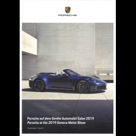 Porsche Brochure Porsche auf dem Genfer Automobil Salon 2019 / Porsche at the 2019 Geneva Motor Show 03/2019 german/english
