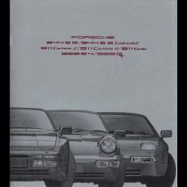 Porsche Brochure Range 944 / 911 / 928 08/1990 in french WVK127330