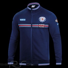 Martini Racing  Jacke Fullzip Sweatshirt Marineblau Sparco 01278MR