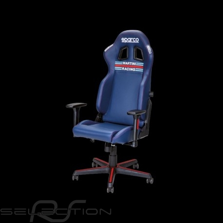 Ergonomic office armchair Sparco Martini Racing blue Comfortable seat -  Elfershop