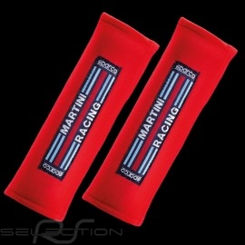 Pair of Martini Racing seat belt pads Red Sparco 01098S3MR