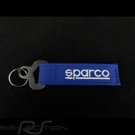 Schlüsselanhänger Sparco Martini Racing Leder blau 099070MRAZ