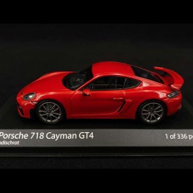 Porsche 718 Cayman GT4 type 982 2020 Guards red 1/43 Minichamps 410067600