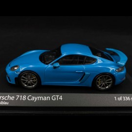 Porsche 718 Cayman GT4 type 982 2020 Miami Blue 1/43 Minichamps 410067602