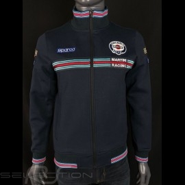 Martini Racing  Jacke Fullzip Sweatshirt Marineblau Sparco 01278MR