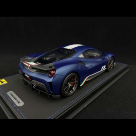 Ferrari 488 Pista Piloti Ferrari 2018 matte blue Abu Dhabi 1/18 BBR P18160F