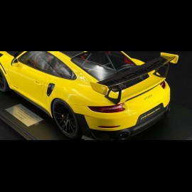 Porsche 911 GT3 RS type 991 Weissach package 2018 racing yellow 1/8 Minichamps 800621001