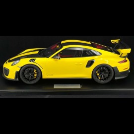 Porsche 911 GT3 RS type 991 Weissach package 2018 racing yellow 1/8 Minichamps 800621001