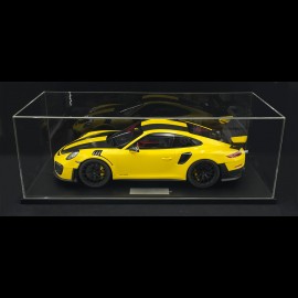 Porsche 911 GT3 RS type 991 Weissach package 2018 racing yellow 1/8 Minichamps 800621001