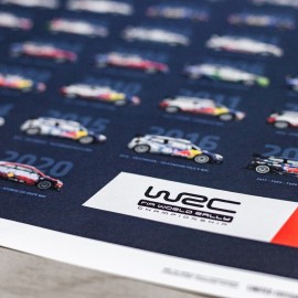 Poster WRC Konstrukteursmeister 1973-2020 48. Jahrestag Limitierten Auflage