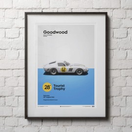 Poster Ferrari 250 GTO Red Goodwood TT 1963 Collector's Edition