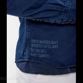Steve McQueen shirt US army Navy blue - Men