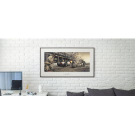 Luxury Frame Artwork 2 Mercedes Benz W154 50 x 24 cm