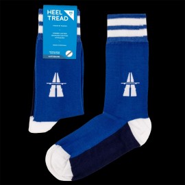 Autobahn Socken Blau / Weiß - Unisex - Größe 41/46