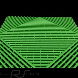 Garage floor tiles Green RAL6001 Quality-Price - 15 years warranty - Set of 6 tiles of 40 x 40 cm