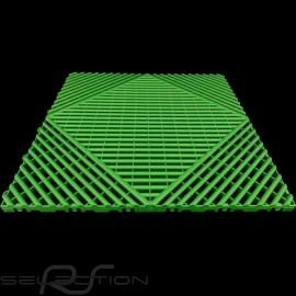 Garage floor tiles Green RAL6001 Quality-Price - 15 years warranty - Set of 6 tiles of 40 x 40 cm