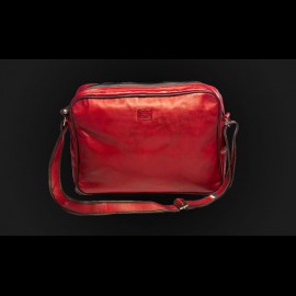 Leather Messenger Bag 24h Le Mans - Red 26063
