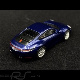 Porsche 911 Turbo S type 992 gentian blue 1/87 Schuco 452653200