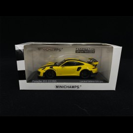 Porsche 911 GT2 RS Type 991 Weissach 2018 Racinggelb Schwarz 1/43 Minichamps 413067231
