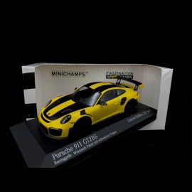 Porsche 911 GT2 RS Type 991 Weissach 2018 Racinggelb Schwarz 1/43 Minichamps 413067231