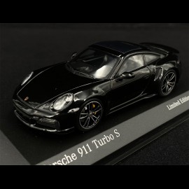 Porsche 911 Turbo S Type 992 2020 Black Silver 1/43 Minichamps 413069490 - Limited Edition