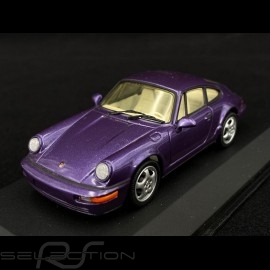 Porsche 911 Carrera 2/4 type 964 1992 metallisch Violett 1/43 Minichamps MIN062122