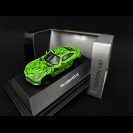 Mercedes - AMG GT Green with Black Tribals 1/87 Schuco 452634300