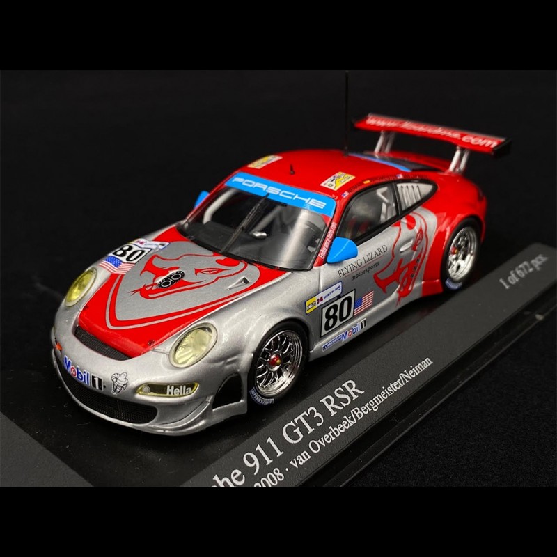 Spark S2584 Porsche 997 GT3 RSR 'Flying Lizard' #80 Le Mans 2010 - 1/43