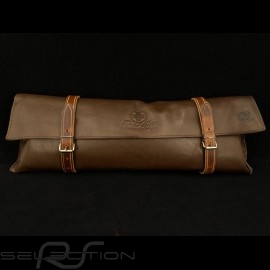 Reutter Leder Tasche Dunkel braun mit Riemen - Erste-Hilfe-Kasten enthalten