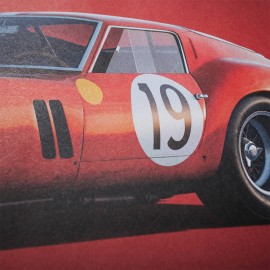 Ferrari Poster 250 GTO Rot 24h Le Mans 1962 - Colors of Speed