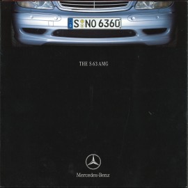 Mercedes Broschüre Mercedes - Benz S 63 AMG 06/2001 in englisch AGZZ4022-02