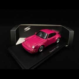 Porsche 911 type 964 Turbo 'sternrubin' Fuchsia purplerot 1/43 Spark CA04313002