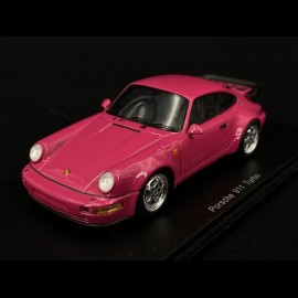 Porsche 911 type 964 Turbo 'sternrubin' Fuchsia purplerot 1/43 Spark CA04313002