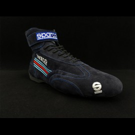 Pilotenschuh Sparco Top Driver FIA Boot Wildleder Martini Racing Navy Blau - Herren