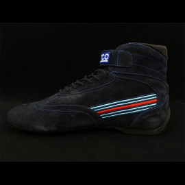 Pilotenschuh Sparco Top Driver FIA Boot Wildleder Martini Racing Navy Blau - Herren