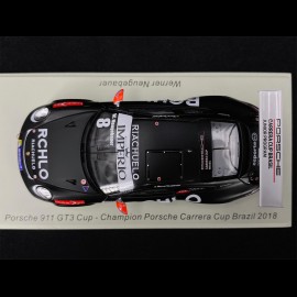 Porsche 911 GT3 Cup n° 8 Winner Carrera Cup Brazil 2018 1/43 Spark S8502