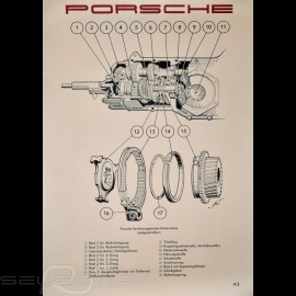 Original Poster Porsche "Schnittbild Synchrongetriebe Porsche 356 A" PCG35674100