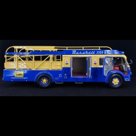 Fiat 642 RN2 Bartoletti Maserati 250F Renntransporter 1957 blau / gelb 1/18 CMR CMR141