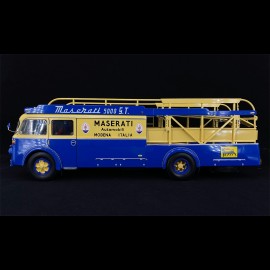 Fiat 642 RN2 Bartoletti Maserati 250F Renntransporter 1957 blau / gelb 1/18 CMR CMR141