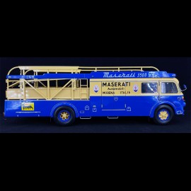 Fiat 642 RN2 Bartoletti Maserati 250F Renntransporter 1957 blau / gelb 1/18 CMR CMR141