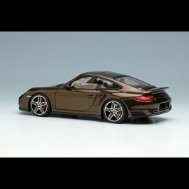 Porsche 911 Turbo Typ 997 2006 Macadamiabraun Metallic 1/43 Make Up Vision VM190E