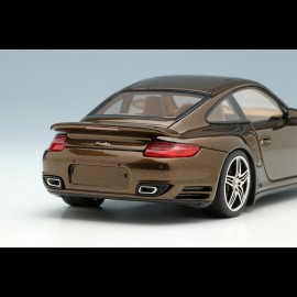 Porsche 911 Turbo Typ 997 2006 Macadamiabraun Metallic 1/43 Make Up Vision VM190E