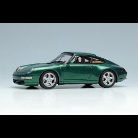 Porsche 911 Carrera 4 Typ 993 1995 Dunkelgrün Metallic 1/43 Make Up Vision VM145D