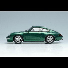 Porsche 911 Carrera 4 Typ 993 1995 Dunkelgrün Metallic 1/43 Make Up Vision VM145D