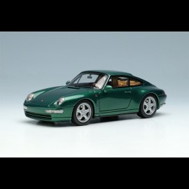 Porsche 911 Carrera 4 Typ 993 1995 Dunkelgrün Metallic 1/43 Make Up Vision VM145D