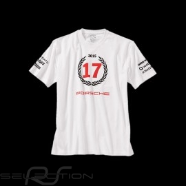 T-shirt Porsche Le Mans 2015 n° 17 unisex white Porsche Design WAP971