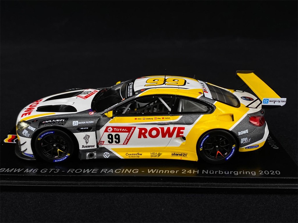 BMW M6 GT3 Team Rowe Racing Winner 24h Nürburgring 2020 1/43 Spark