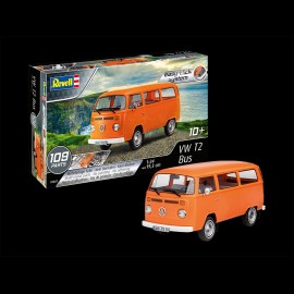 Kit glue-free mounting VW T2 Bus 1979 orange 1/24 Revell 07667