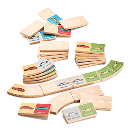 Set of Wooden Porsche dominoes multicolor WAP0400030NDOM